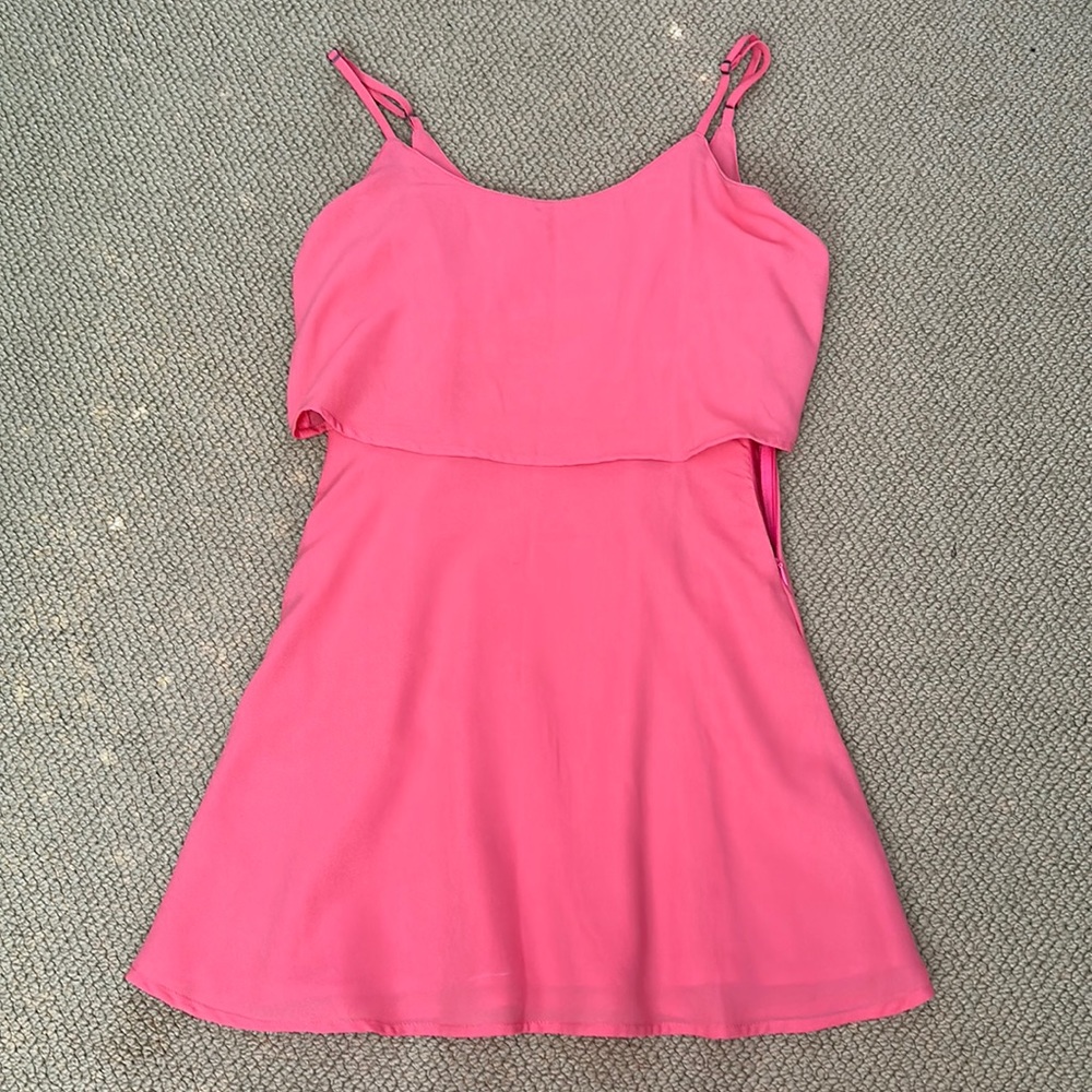 Coral Midlength Summer Dress